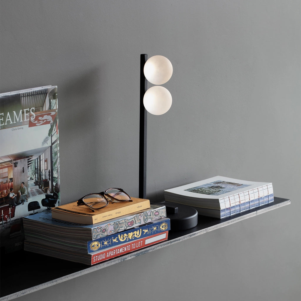 Lampada Da Tavolo Binomio 1 Luce G9 Nero