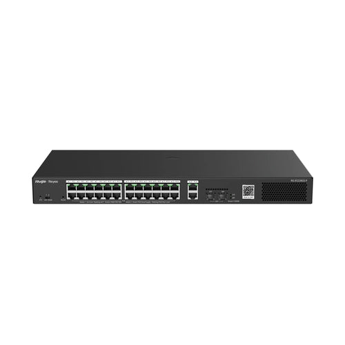 Reyee smart switch poe gigabit 28 p., 24 p. poe/poe+ rj45, 2 p. uplink gigabit rj45/sfp - RG-ES228GS-P