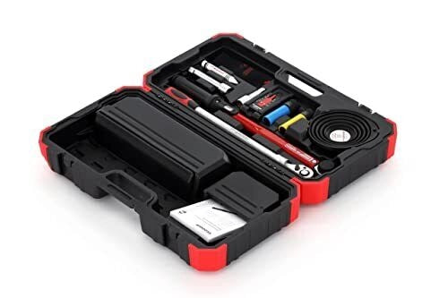 Gedore R68903011 Set Attrezzi per Montaggio Ruote Chiave Dinamometrica Meccanica 11 Pezzi Campo Coppia 40 - 200 Nm Precisione ±3% Materiale Acciaio al Cromo Vanadio Valigia in Plastica colore Nero