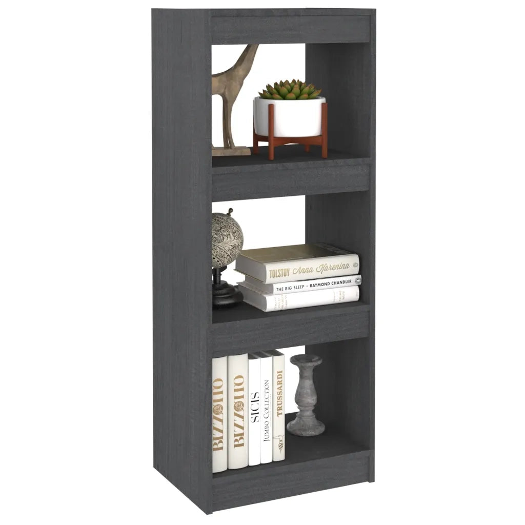 Libreria/Divisorio Grigio 40x30x103,5 cm Legno Massello di Pino 808140