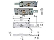 SERRATURA PER SERRANDA LATERALE CILINDRO TONDO S711- - DX-SX accoppiate (S711.0020.0000) - 1 pezzi PREFER