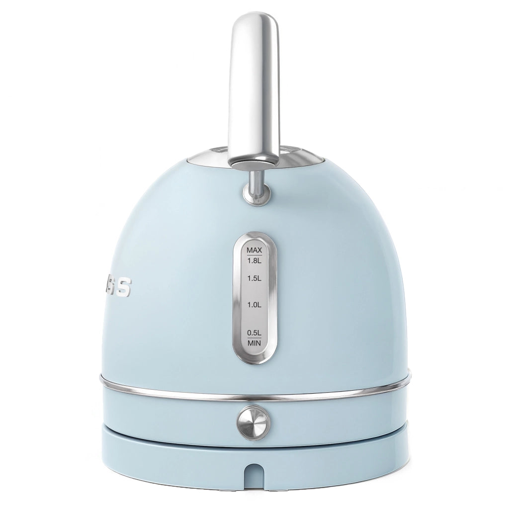 Bollitore vintage SWEISS KTL6 1,8L con base girevole a 360°C, 2200W, azzurro