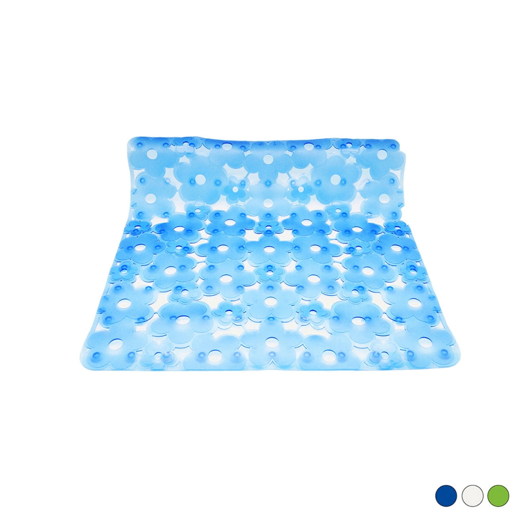 TAPPETO ANTISCIVOLO PER DOCCIA MOD. MARGHERITA CM 52x52- Blu- DH- pezzi 1