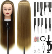 Capello di Pratica per Parrucchieri - Capello di Pratica con Capelli Reali - Capello di Pratica con Capelli di Capelli Umani - Capelli Umani - Capello di Pratica