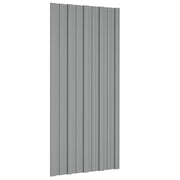 Pannello per tetto 36 pcs Grigio 100 x 45 cm Acciaio zincato 42047124