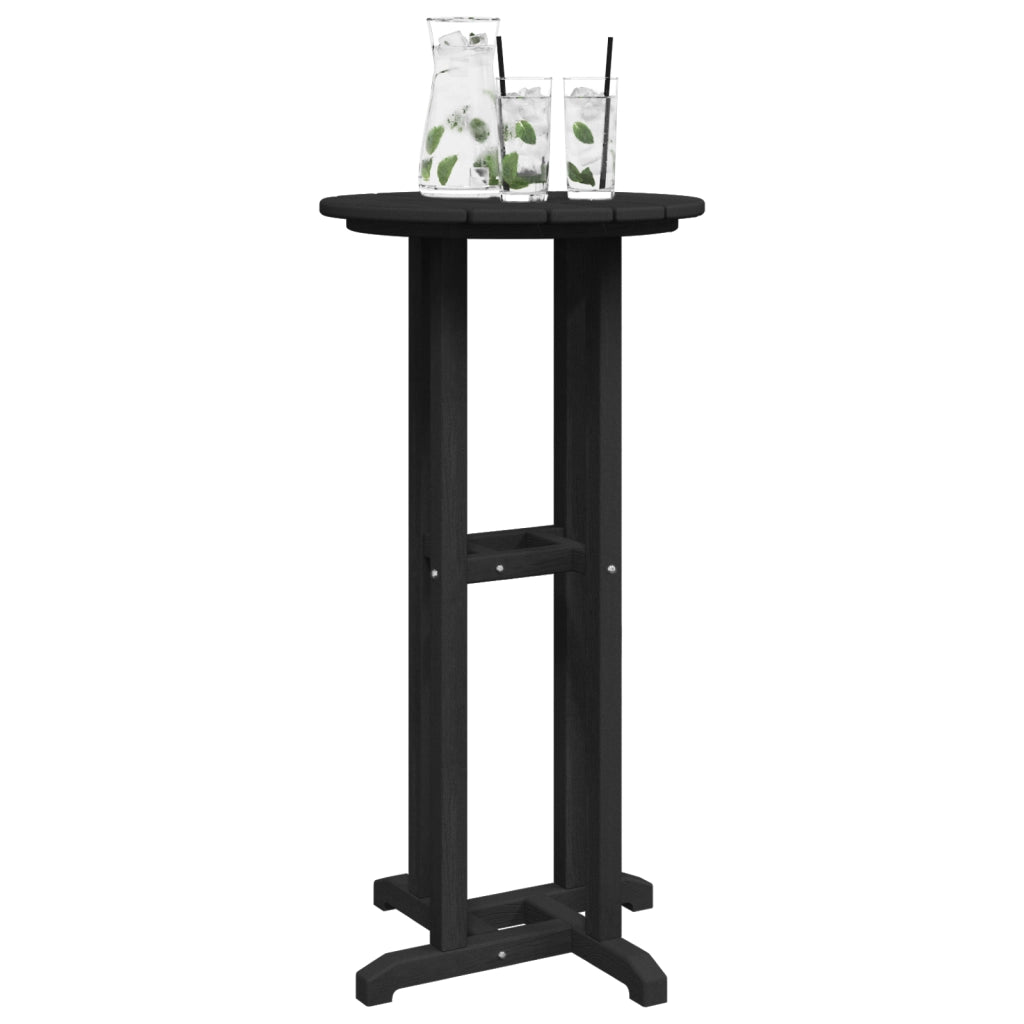 Tavolo Bar Nero 55x55x107 cm HDPE