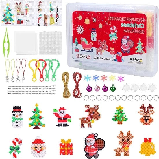 Kit di Stiro Creativo per Bambini con Striscia di Stiro 2500 Metri 5mm con Piastra di Stiro e 15 Modelli di Panno di Stiro per Progetti DIY e Decorazioni di Natale