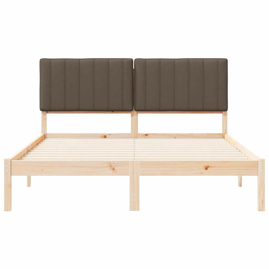 Letto matrimoniale | Letto per adulti | Letto con Testiera Rivestita Talpa 150 x 200 cm