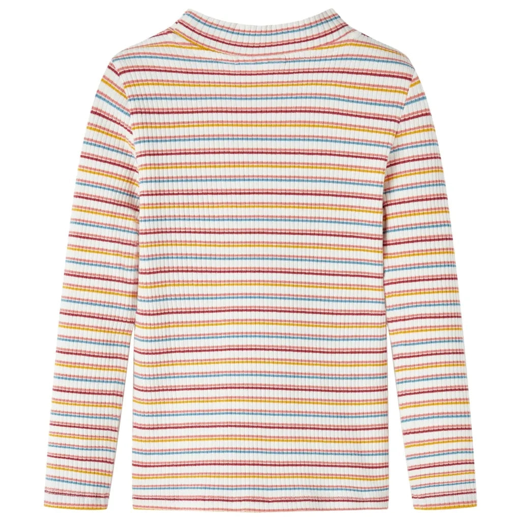 Maglietta da Bambina Maniche Lunghe a Lupetto Ecru 104 14355