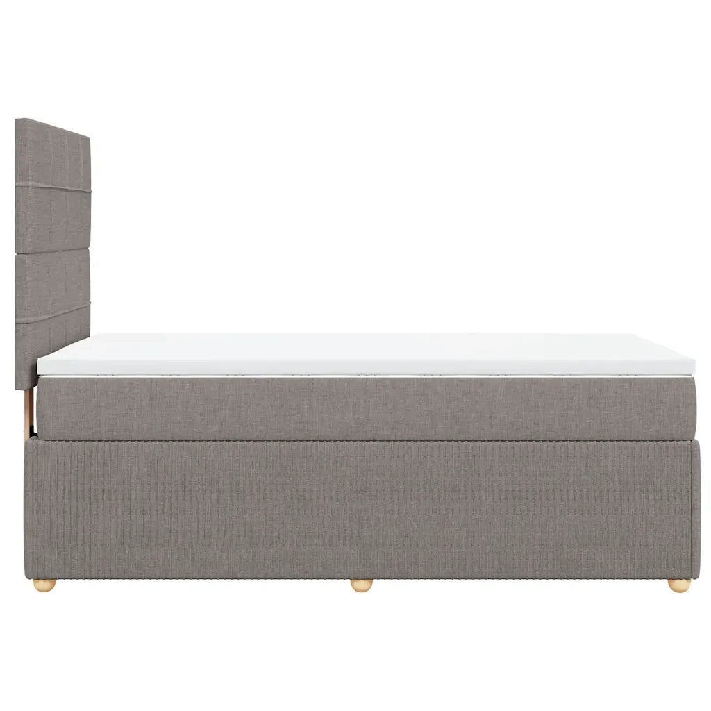 Giroletto a Molle con Materasso Tortora 90x200 cm inTessuto 3291943