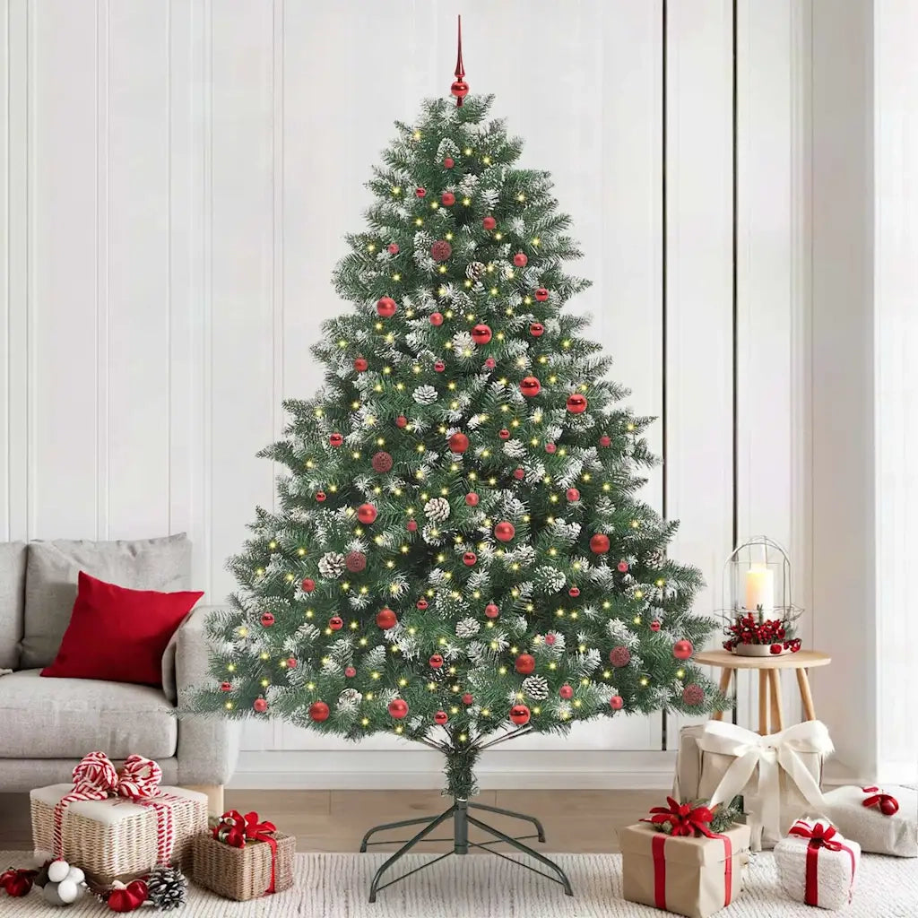 Albero di Natale artificiale con 300 LED Verde 240 cm 3395257