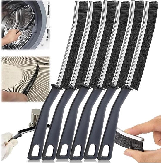 Serie di 6 spazzole a setola per la pulizia profonda delle giunture di piastrelle in bagno e cucina