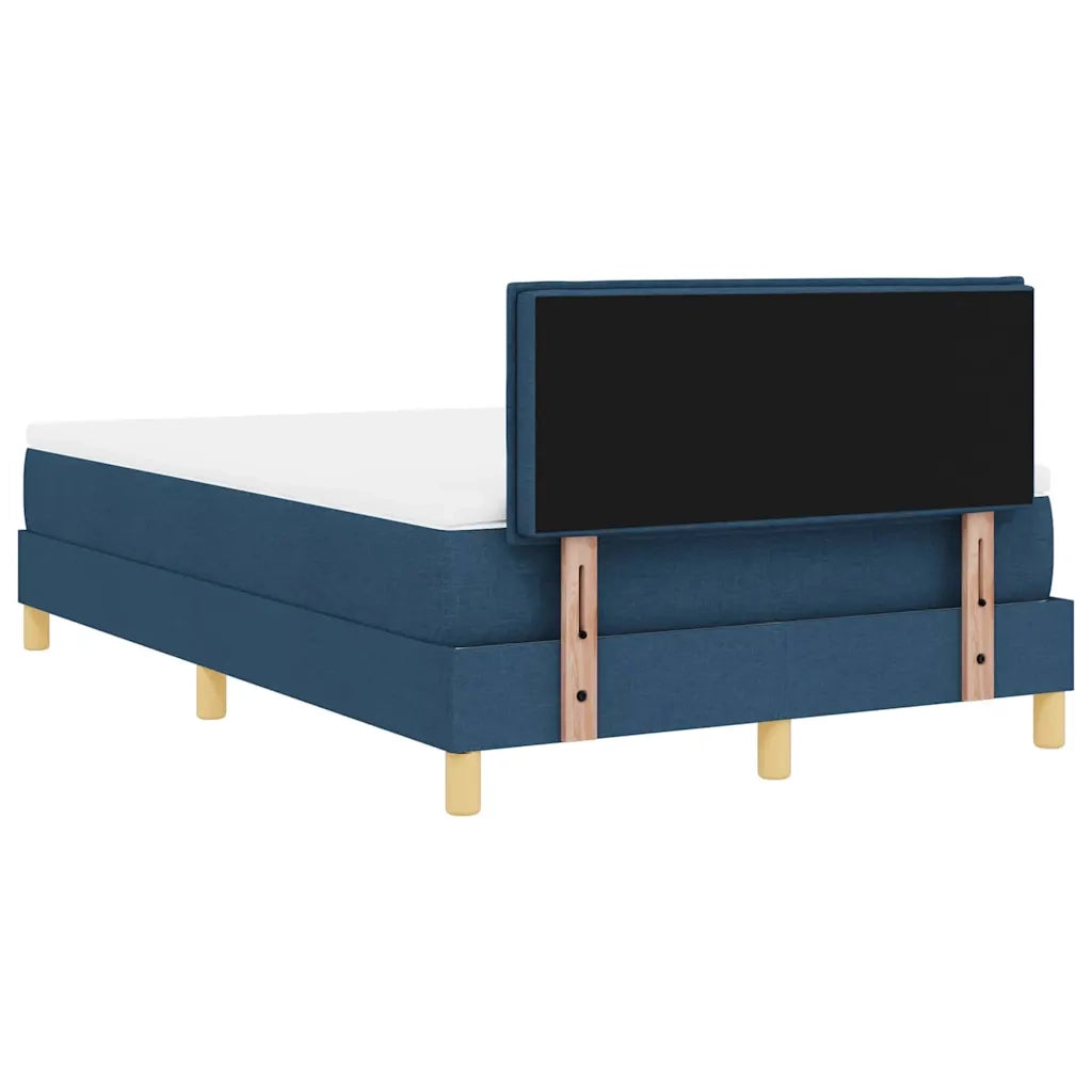 Letto a molle con cuscino con testiera Blu 120 x 190 cm Tessuto 3338831