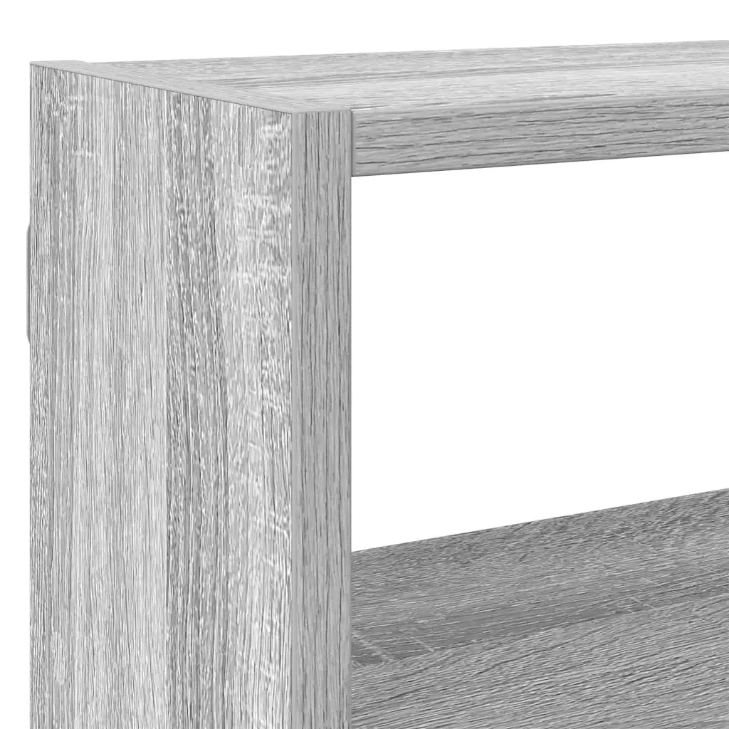 Mensola a Cubo da Parete 7 Scomparti Truciolato Grigio Sonoma 860027