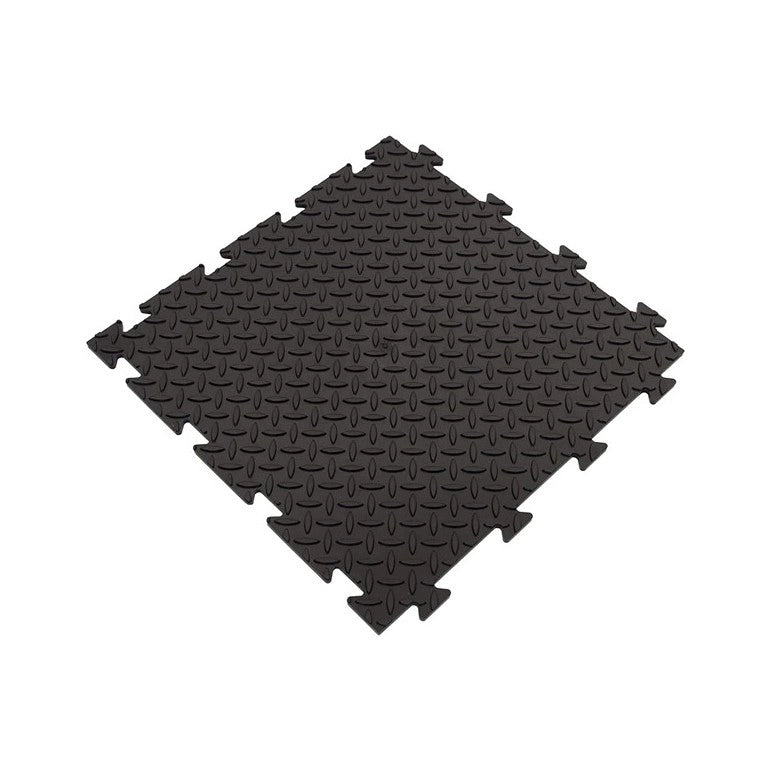 SET DA 4 PEZZI Piastrella morbida antiscivolo in PVC 50 x 50 cm con finitura "chicchi di riso"