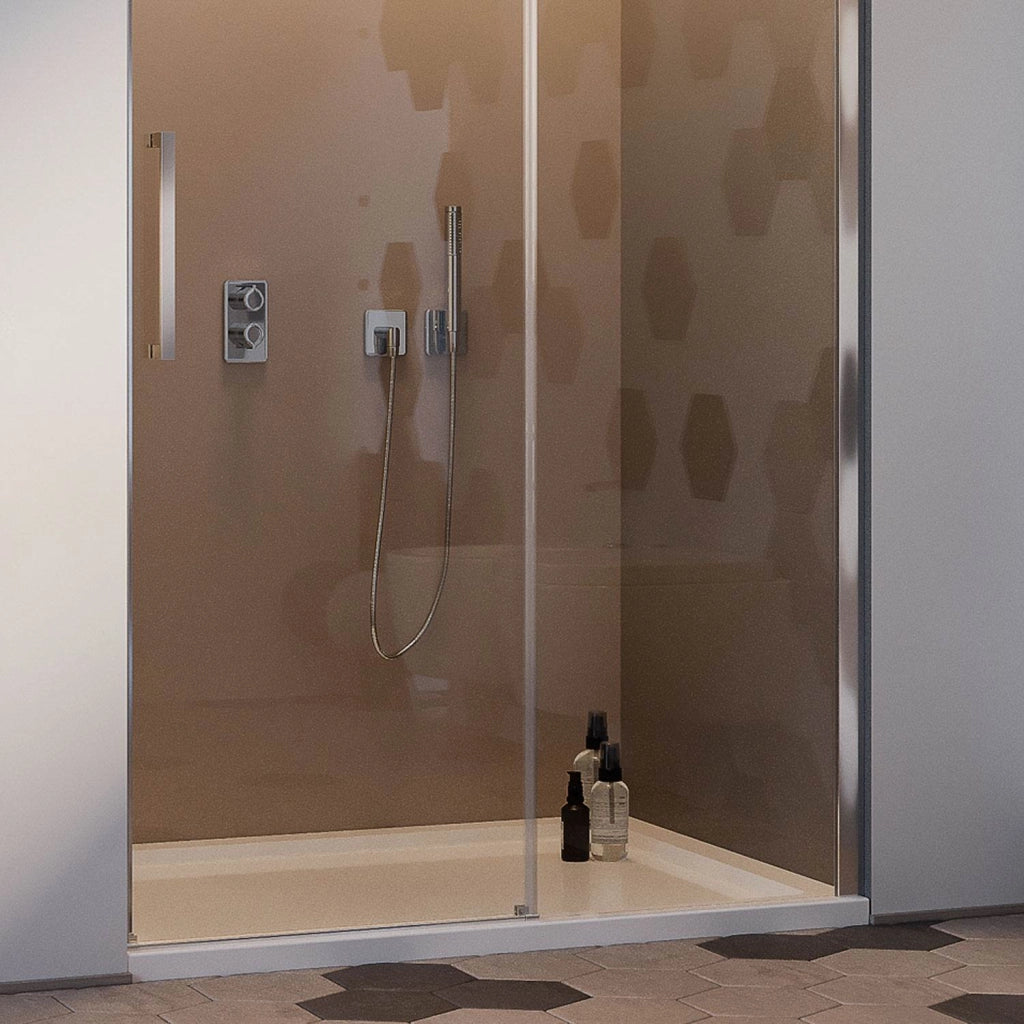 Porta Doccia 140CM H200 Vetro Trasparente 8mm Versione Destra con Easy-Clean mod. Prime
