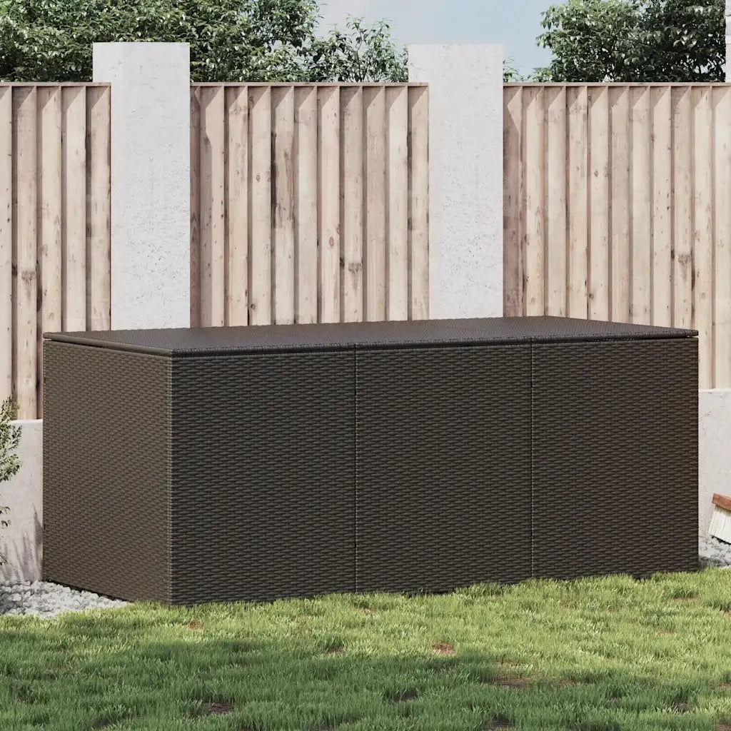 Baule da Giardino in Polyrattan 180x90x70 cm Marrone CFW2854149