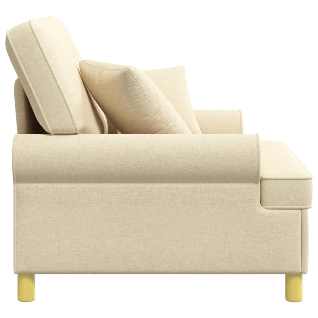 Poltrona XL con Cuscini Crema Tessuto 42043490
