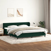 Giroletto a Molle con Materassi Verde Scuro 180x220 cm Velluto 3317748