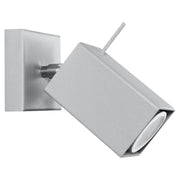 Applique BRAVEA 1 luce grigio metallo GU10 Pure Lume