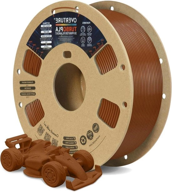 Filamento PLA 175mm 1kg colore marrone precisione +/- 0.03mm precisione metrica per stampanti 3D