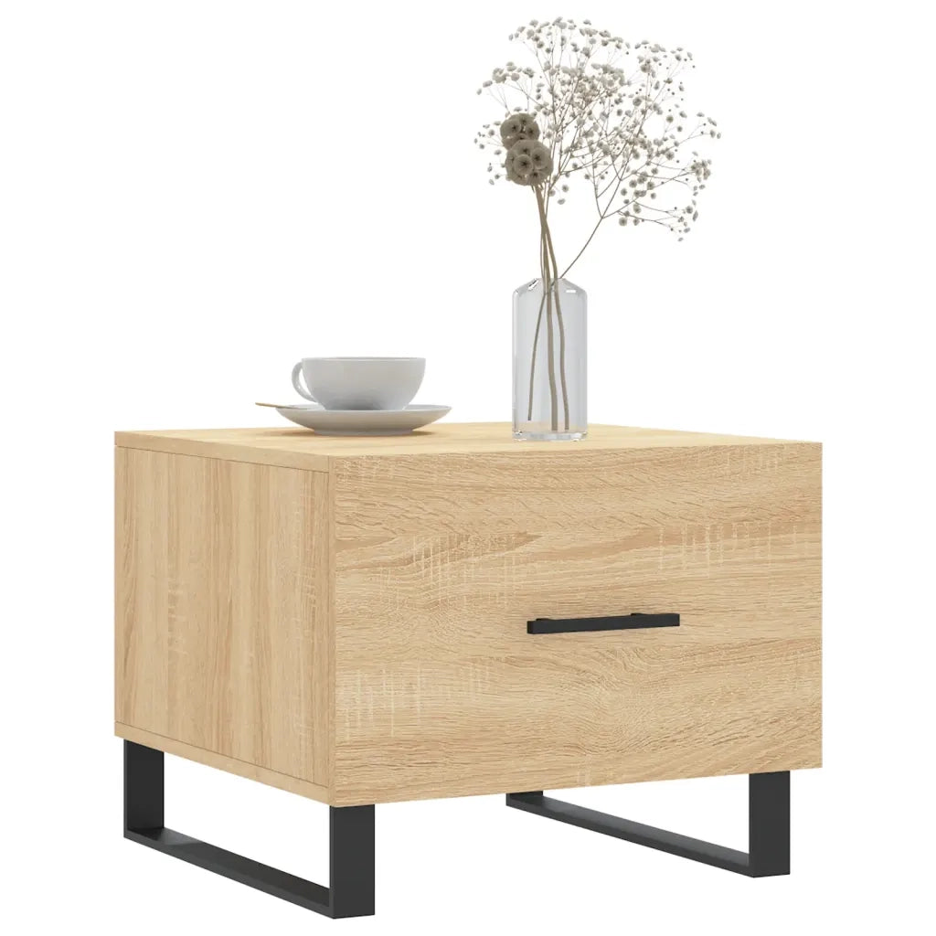 Tavolini Salotto 2pz Rovere Sonoma 50x50x40cm Legno Multistrato 829451