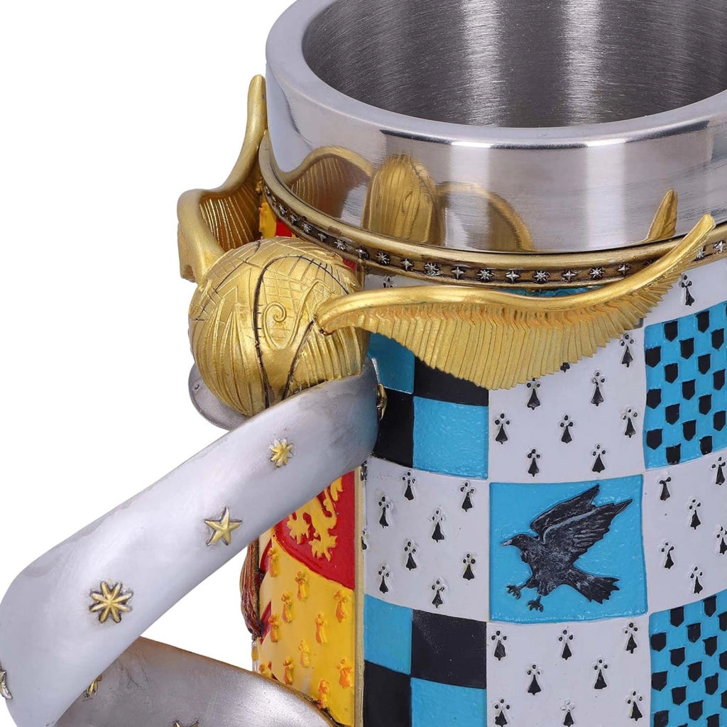 Bicchiere da 600 ml ispirato al Quidditch Boccino d'Oro con tazza interna in acciaio inossidabile rimovibile Multicolore Harry Potter