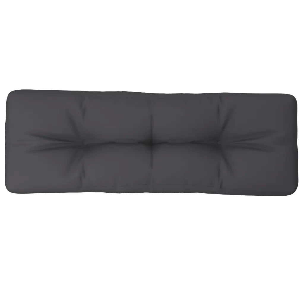 Cuscino per Pallet Antracite 120x40x12 cm in Tessuto