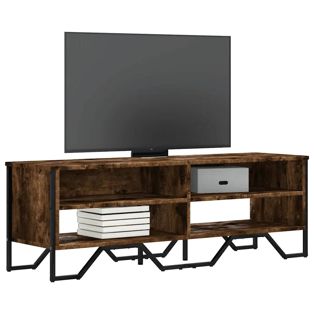 Mobile Porta TV-Mobile per TV-Credenza TV Rovere Fumo 122x34x41 cm in Legno Multistrato 959443