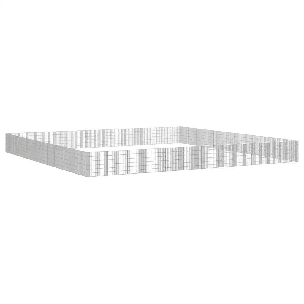 Recinto per Animali Ruspante 48 Pannelli 54x60 cm Ferro Zincato CFW1100666
