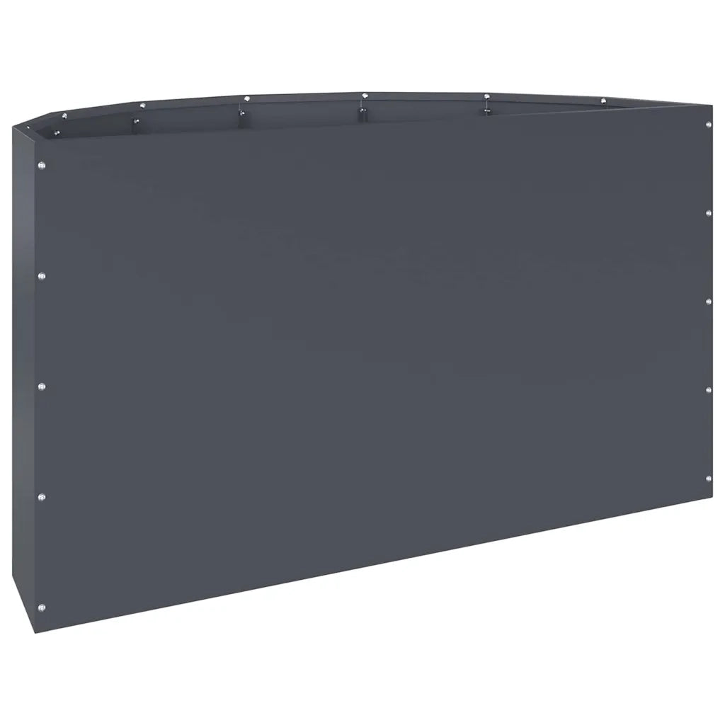 Fioriera Antracite 90 x 45 x 50 cm Acciaio