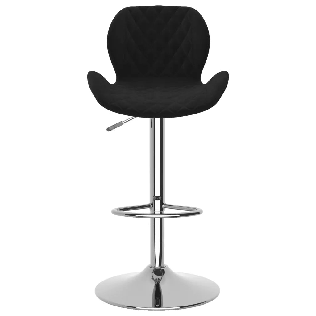 Sgabelli da Bar 2 pz Neri in Velluto cod mxl 57322