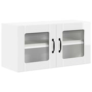 Pensile da cucina | Mobile in vetro da parete LUCCA Bianco Lucido 80 x 31 x 40 cm