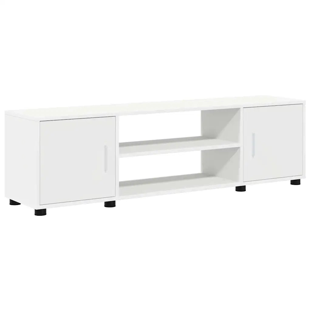 vidaXL Set di mobile TV da 4 pezzi 4 pcs Bianco Legno multistrato