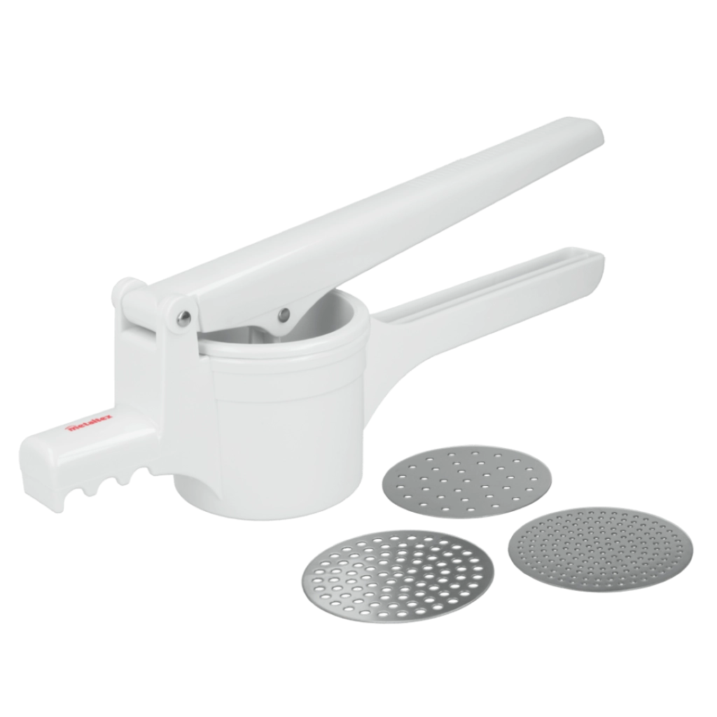 Schiacciapatate Plastica Abs 3 Dischi Inox Pressy - Metaltex