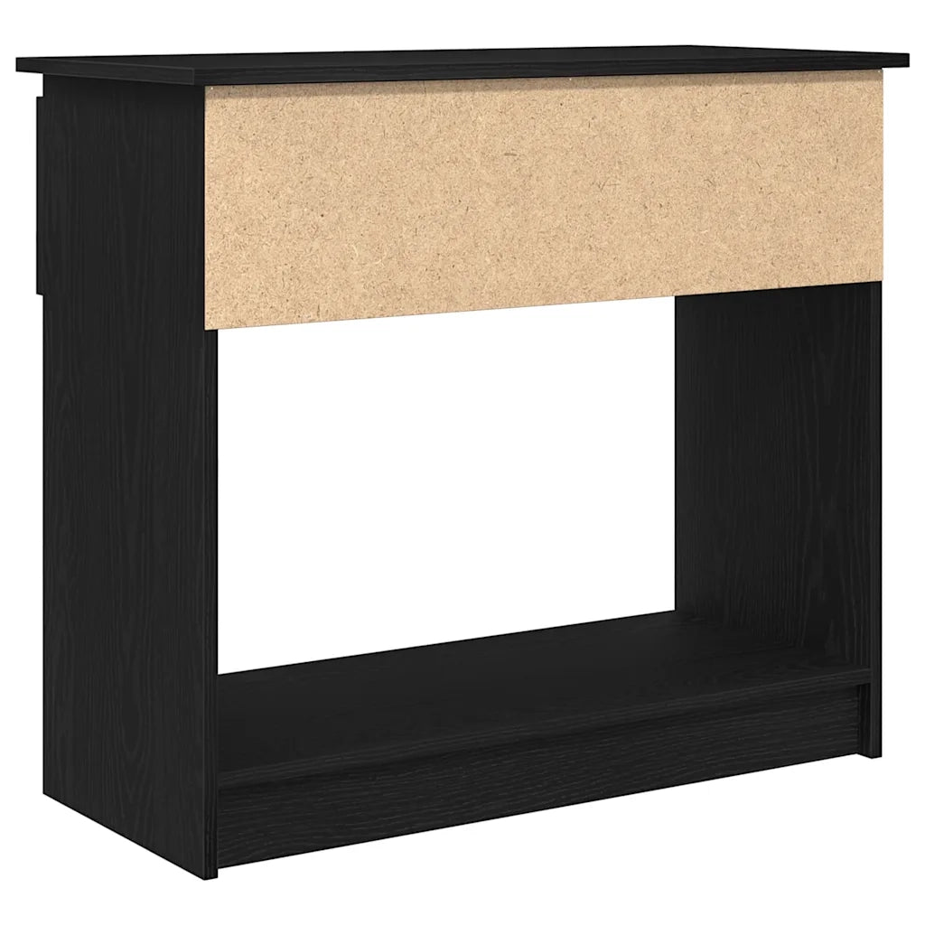 Tavolo Consolle con Cassetti Nero 85,5x38,5x74,5 cm 861392