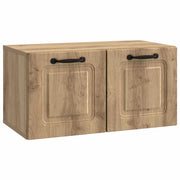 Mobile Porta TV da Muro-Credenza per TV sospesa Rovere Artigianale 59,5 x 31 x 30 cm 491304