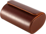 Rolle per Orologi Portatile con 2 Fessi in Pelle PU - Display e Organizzatore con Supporti Removibili per 2 Orologi