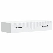 Tavolino da Parete Laterale Bianco 87,5 x 34,5 x 17 cm 899005
