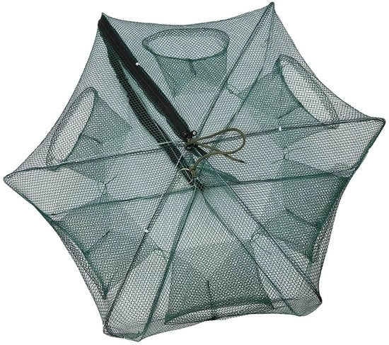 Retrattile Visnet in Nylon Duro - Automatico - Opvougbile - 6 Fori - Pescato/Gambette/Cravalli - Dimensioni 58 x 22 cm