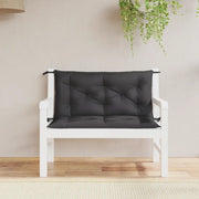 Cuscini Panca da Giardino 2pz Neri 100x50x7cm Tessuto Oxford 361666