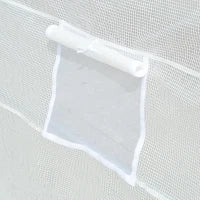 Telone di Ricambio per Serra a Tunnel da Giardino 18 m², PE Anti-UV Impermeabile, 12 finestre e Porta Avvolgibile con Zip, 6L x 3l x 2H m, Bianco