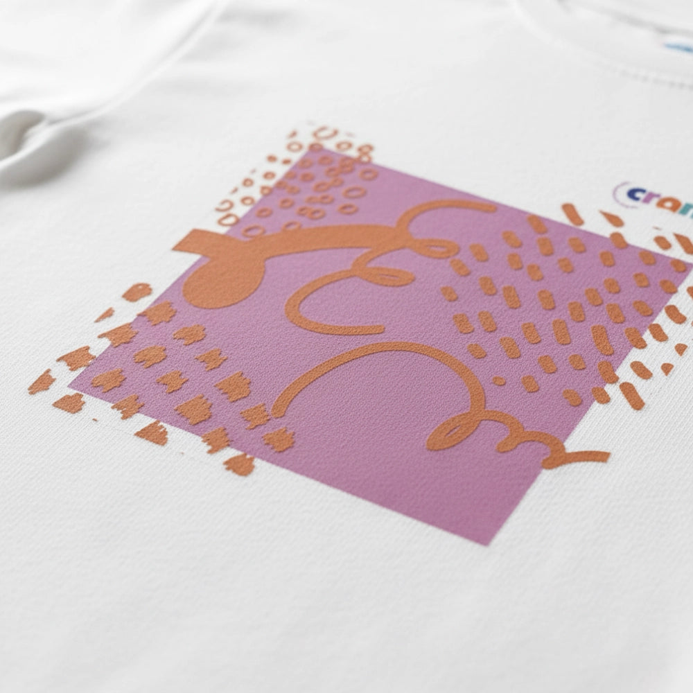 T-shirt cromika arte e colore in cotone naturale *** misura large - l, modello soft chaos, confezione 1