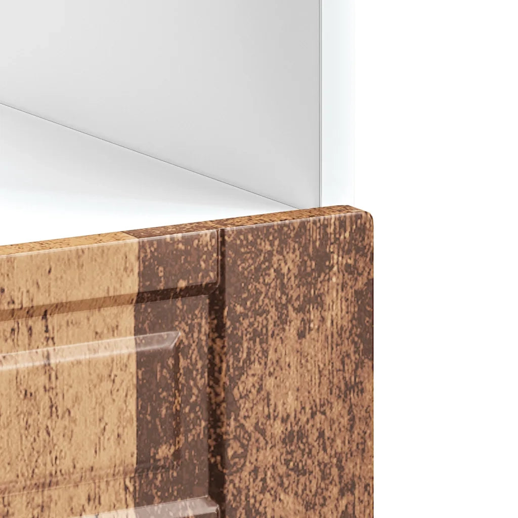 vidaXL Armadio per Forno Porto Legno Antico in Legno Multistrato