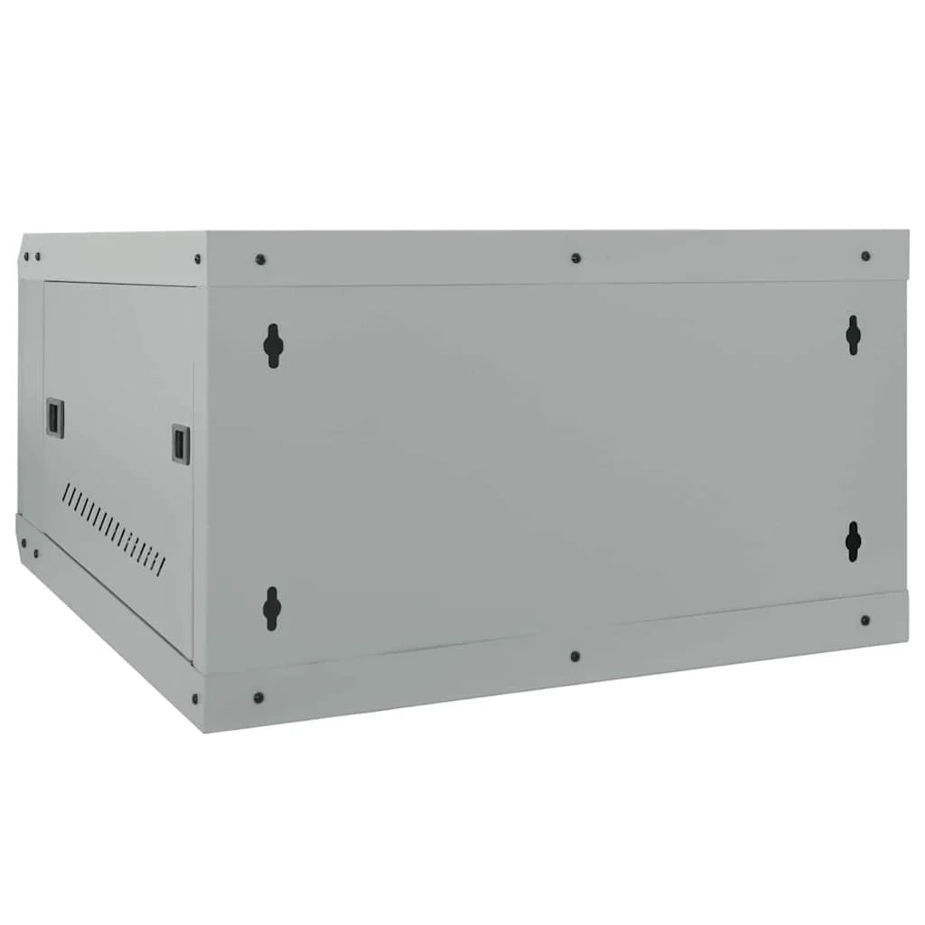 Armadio di rete a parete dal design industriale per interni 53 x 60 x 30 cm acciaio grigio 02_0059079