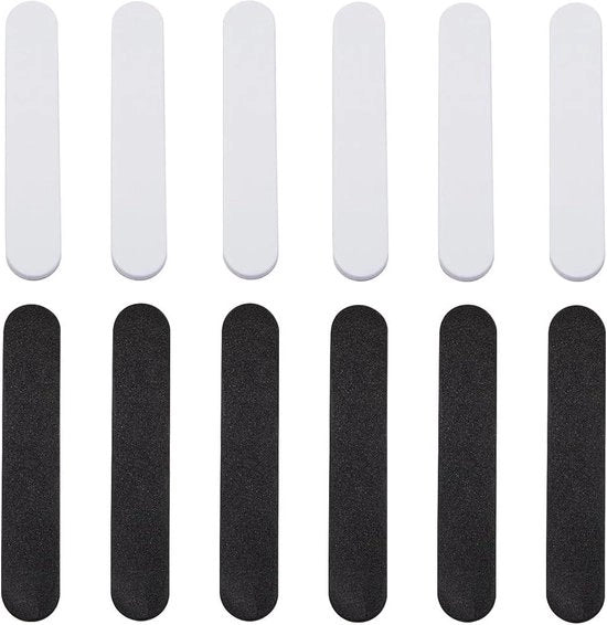 Reduzioni di Dimensione per Cappelli 6 Stili 12 Pezzi - Adesivo a Base di Spuma Autoadesivo - Idrorepellente - Uomo Donna - Cappelli Berretti - Cintura per Capelli - Nero e Bianco