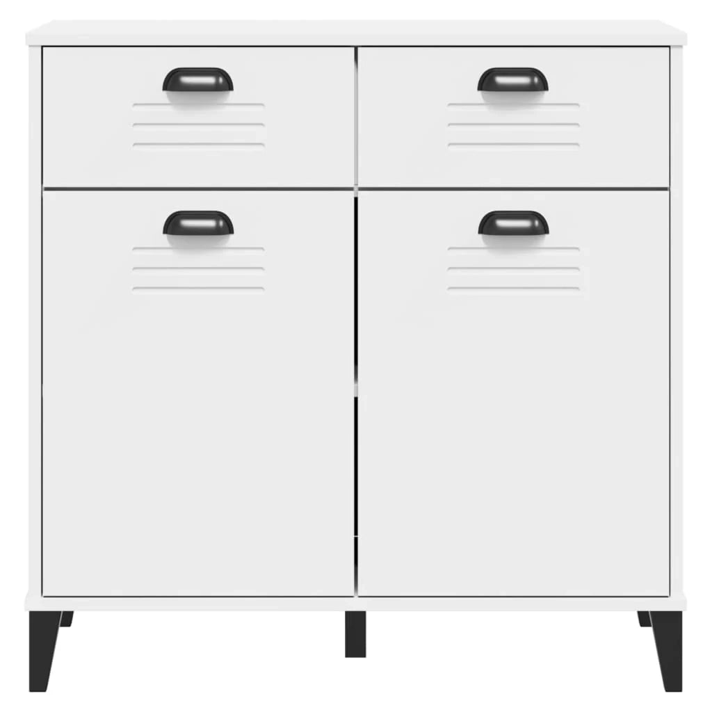 Buffet credenza cassettiera armadio mobile contenitore organizer per cucina soggiorno salotto 80 x 40 x 80 cm legno ingegnerizzato bianco 02_0036620