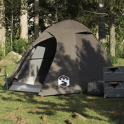 Tenda da Campeggio a Cupola per 2 Persone-Tenda per Escursionismo Marrone Impermeabile 984712