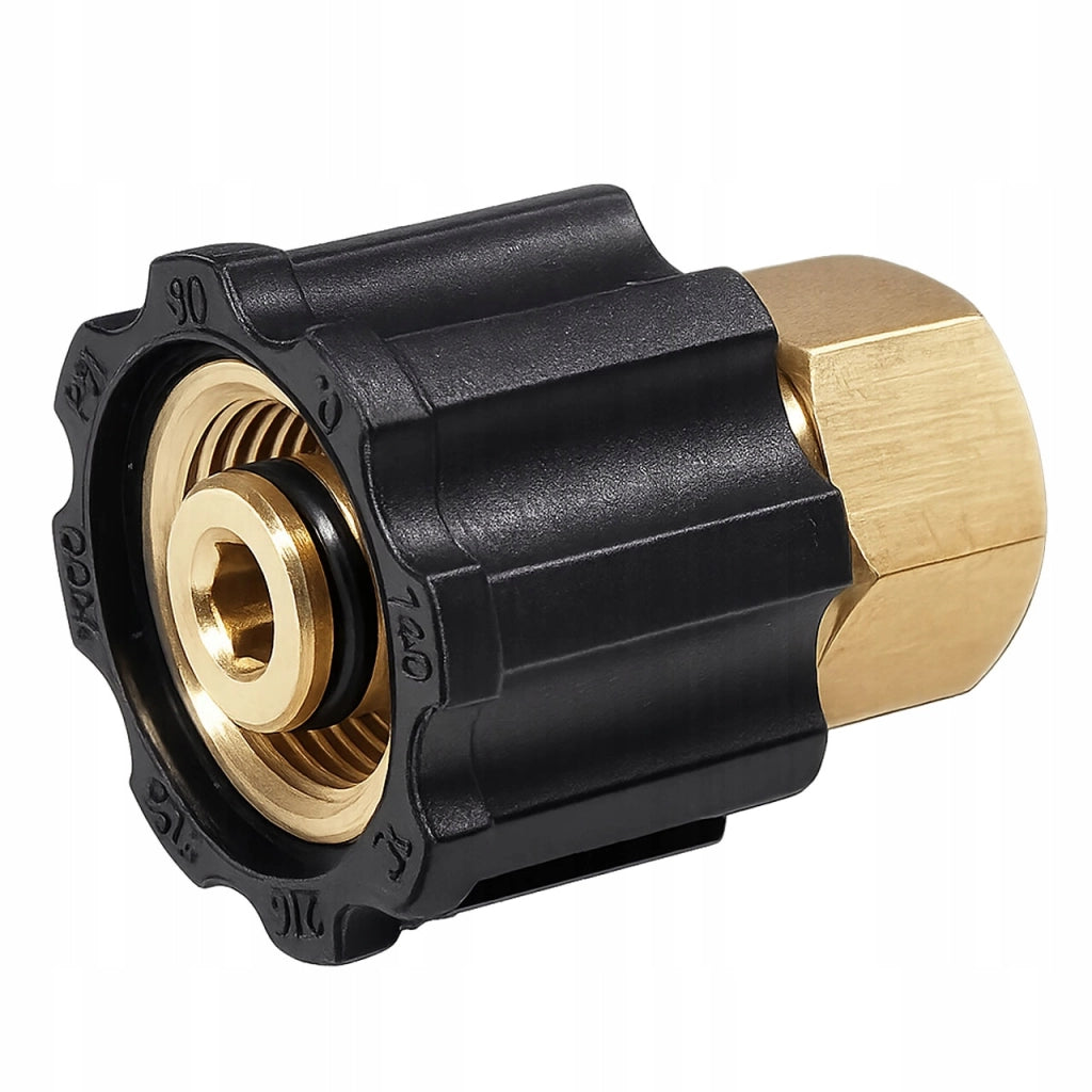 Adattatore Riduzione Filettatura M22x1,5 a 3/8" F – Ottone con O-ring | Compatibile con Idropulitrici Kärcher HD/HDS