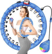 Hula Hoop Slim per Adulti e Principianti - Perdita di Peso e Fitness - Con Palla di Peso e Ballo LED